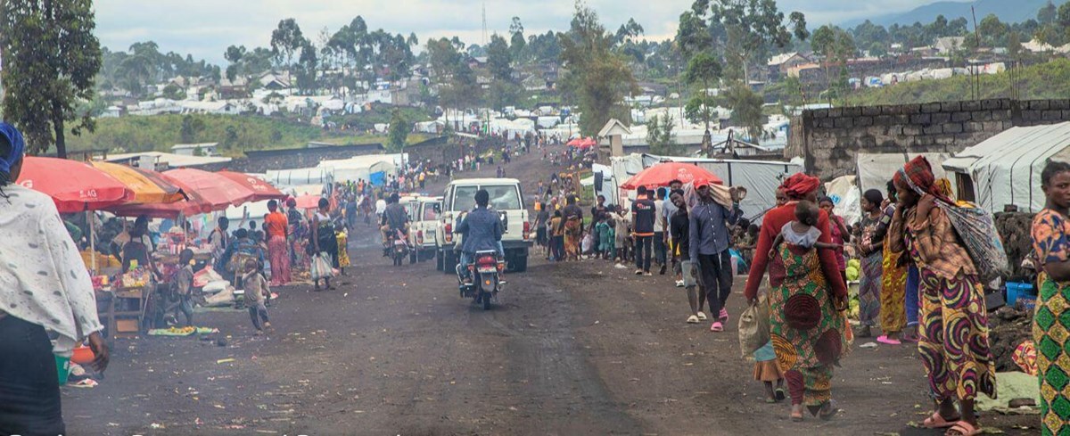 Camp für Geflohene in Goma (Foto: Caritas International)